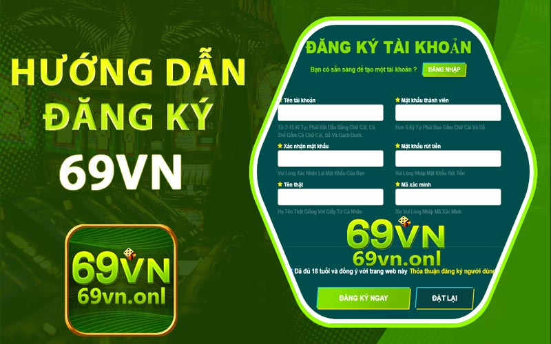 Hướng dẫn đăng ký tài khoản 69VN